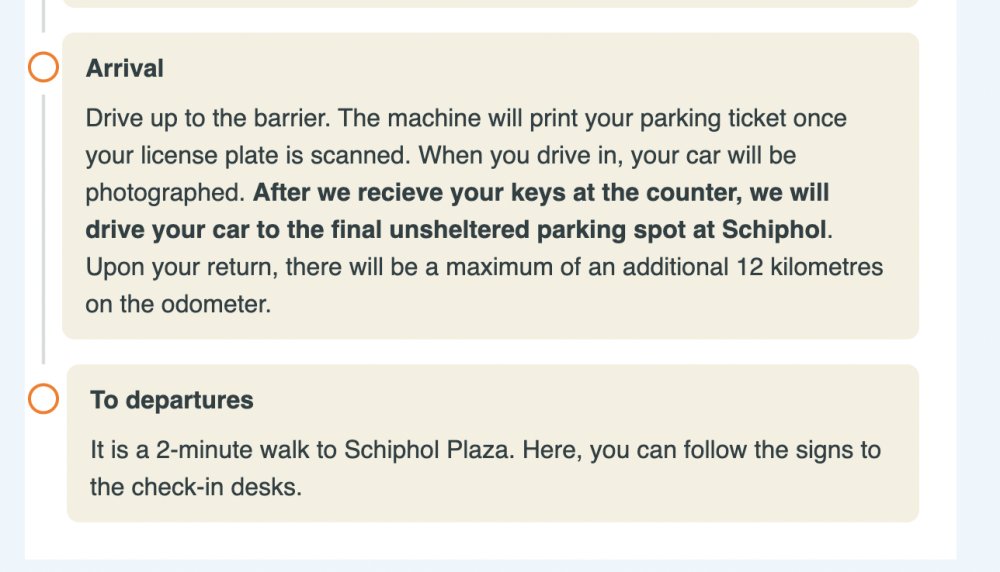 Info P6 parking